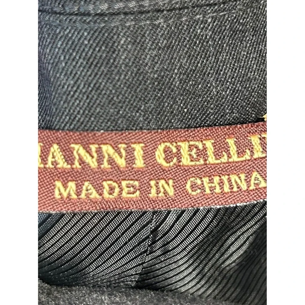 Gianni Celli‎ Mens Wool Blazer Sport Coat Charcoal Gray 46R